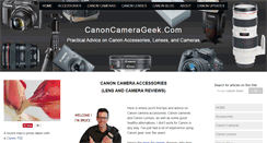 Desktop Screenshot of canoncamerageek.com